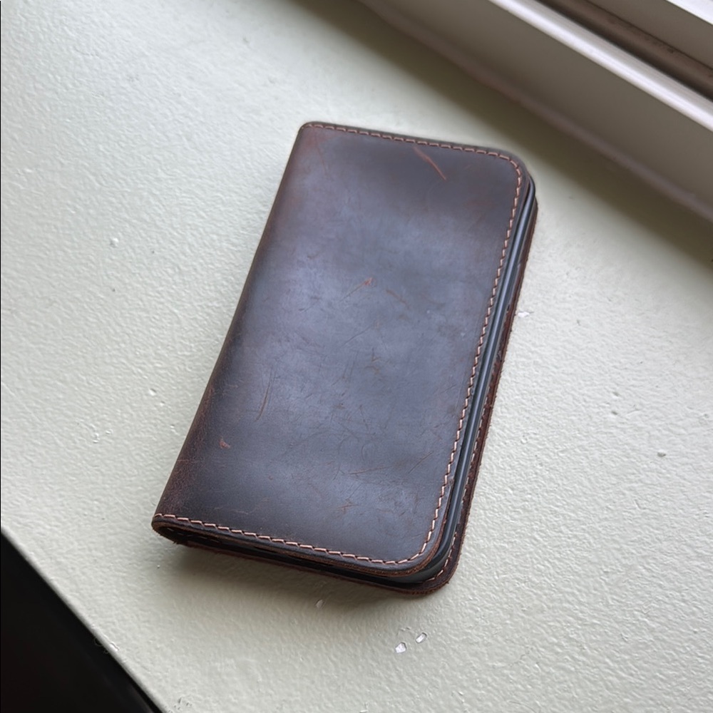 Brown Leather Wallet Case